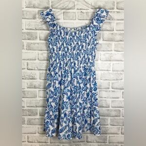 Kids Girl’s Lilly Pulitzer Jilly Seashell Smoked Blue Minidress Size XL - K602